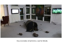 Documentation of Lost For Words, Cafe Morte exhibition