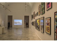 Installation view: Pier 34 NYC 1983-84 slideshow at Museo Reina Sofia, Madrid