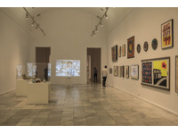 Installation view: Pier 34 NYC 1983-84 slideshow at Museo Reina Sofia, Madrid