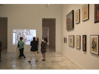 Installation view: Pier 34 NYC 1983-84 slideshow at Museo Reina Sofia, Madrid