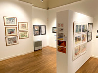 Images from the Art of Animation, showing exhibition content and audiences