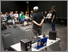 [thumbnail of Image from LAA Project of Deaf Rave speaking to students from Deaf Academy at the DJ workshop]